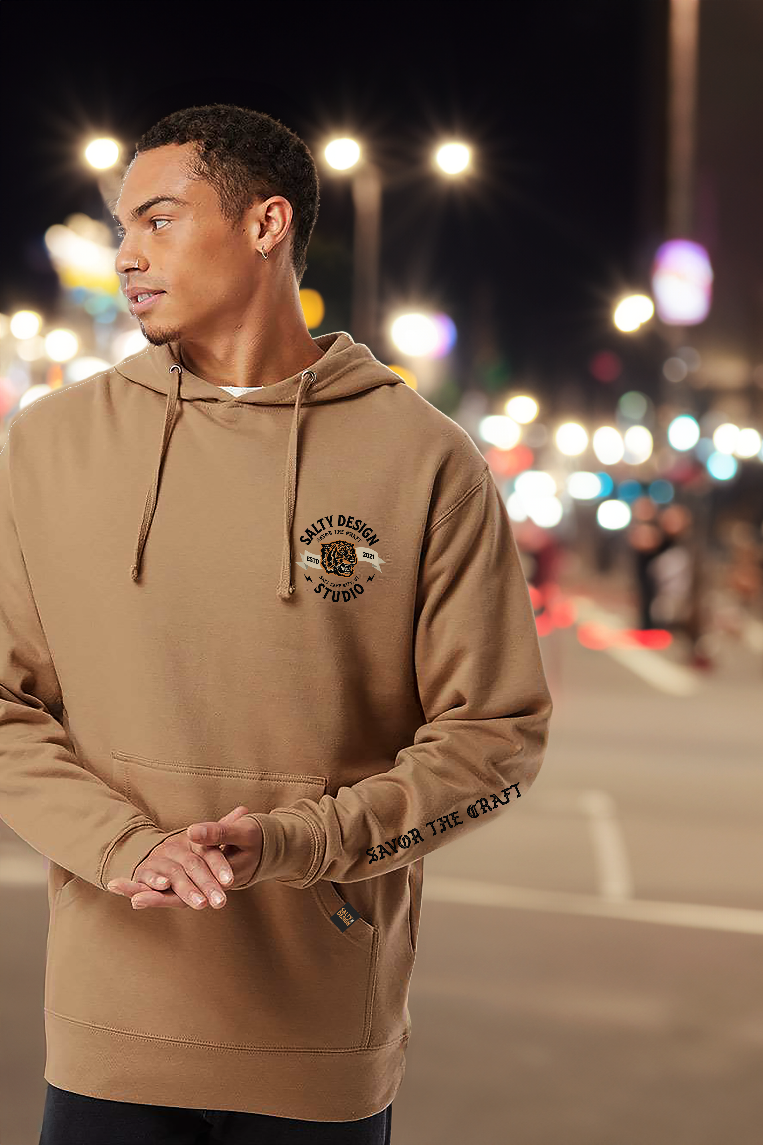 Savor the Craft Sand Hoodie